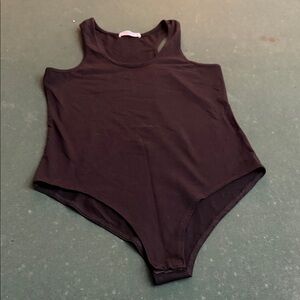 Black Sleeveless Bodysuit
